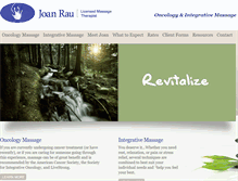 Tablet Screenshot of joanrau.com